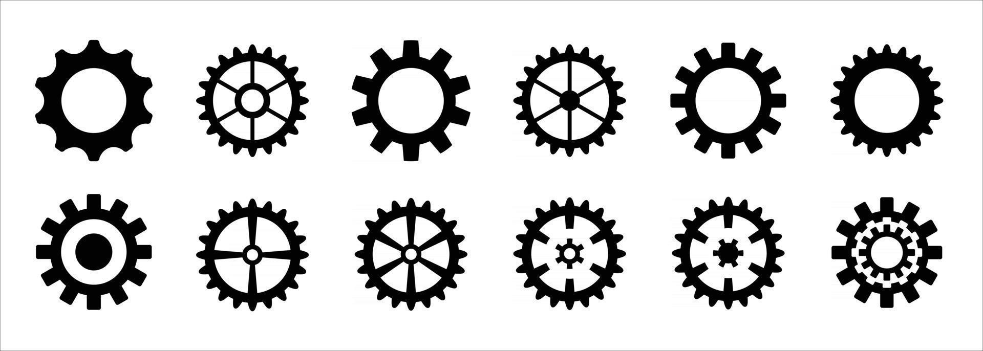 gear icon set, gear icons logo, gear vectors, vector