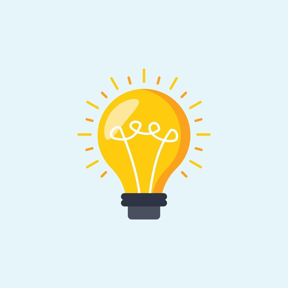 light bulb vector, bulb light icon, bulb light vector