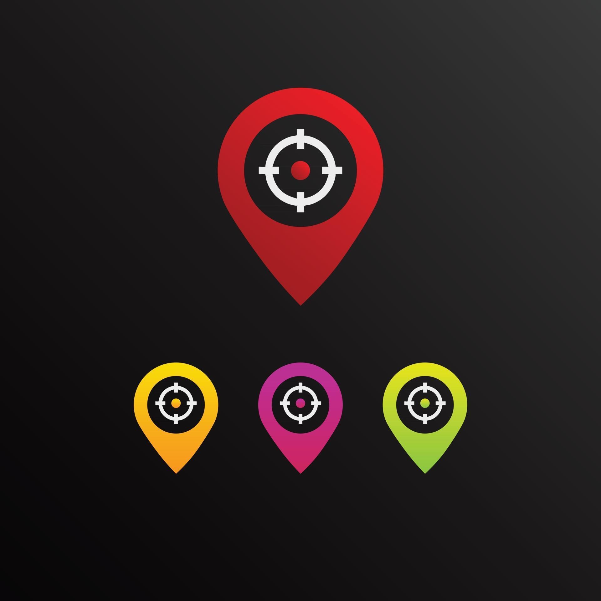 location set icon, location logo 2915345 Vector Art at Vecteezy