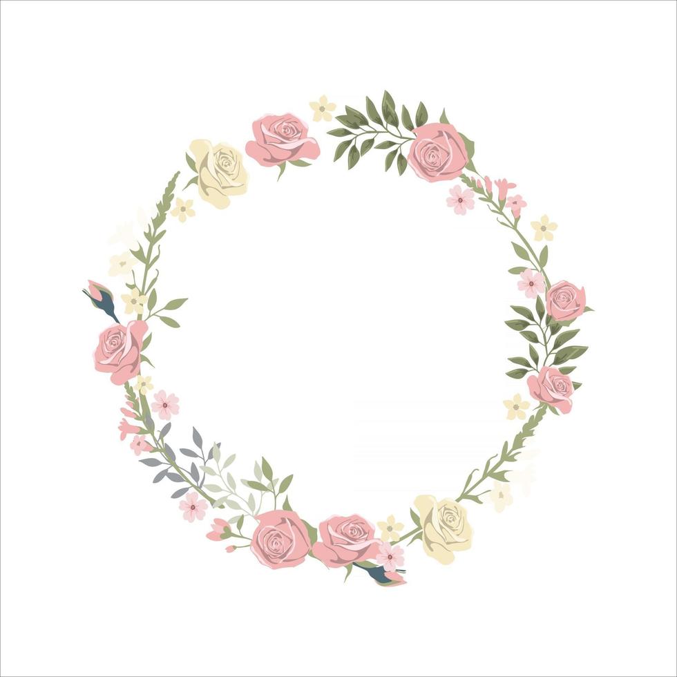 Vintage floral clipart vector