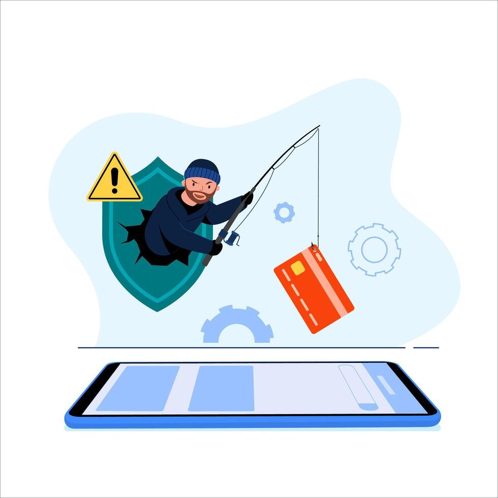 personal data security and cyber data security online concept illustration vector