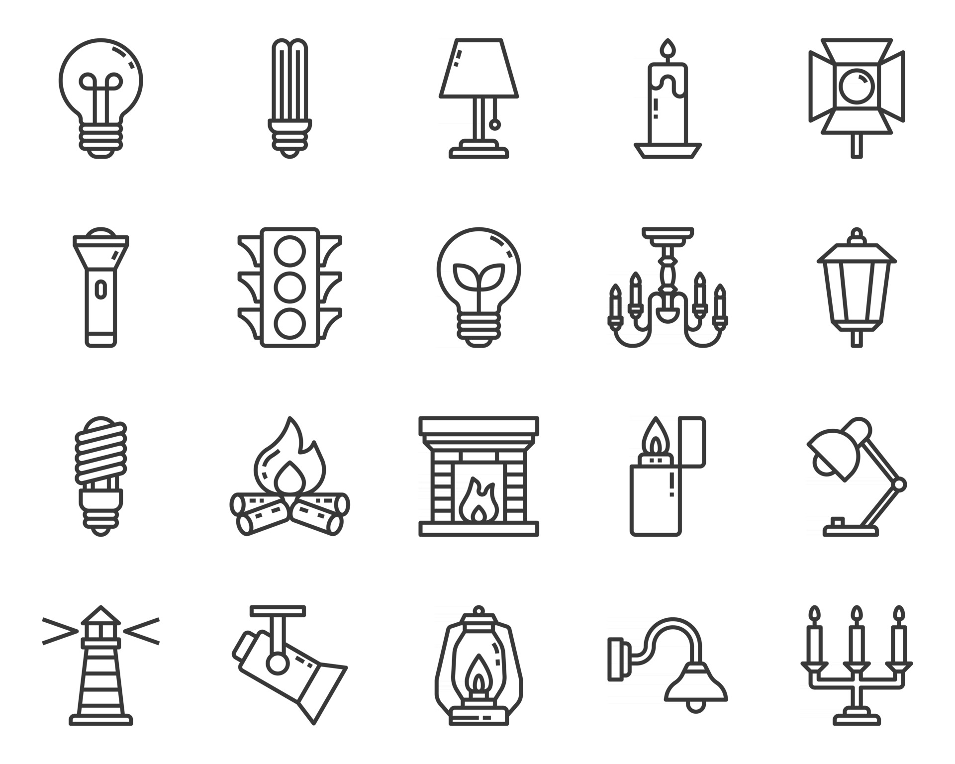Lighting Fixture Symbols