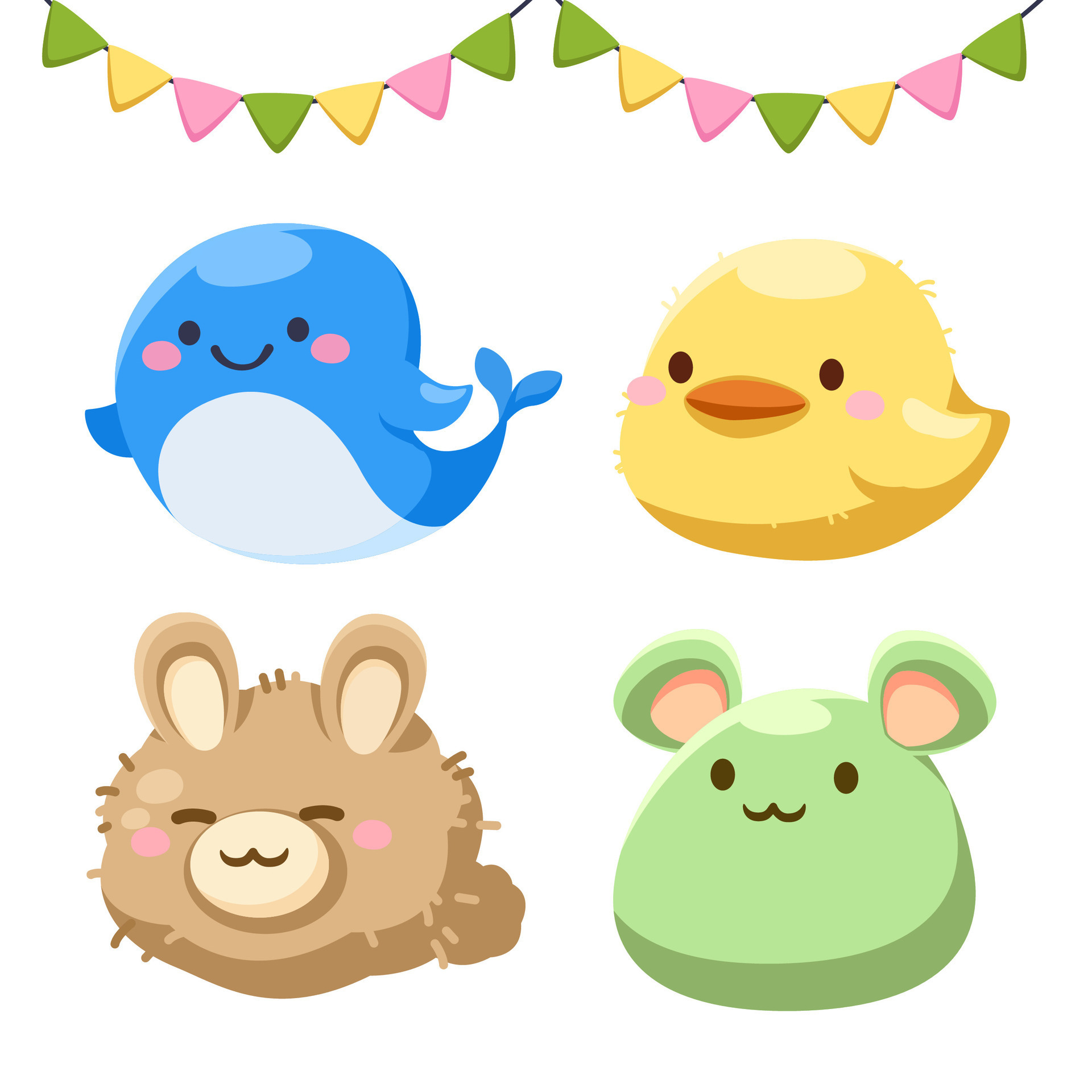 Bundle of isolated cute animal cartoon characters flat vector illustration 2915929 Vector Art at Vecteezy Bundle of isolated cute animal cartoon characters flat vector illustration 2915929 Vector Art at Vecteezy