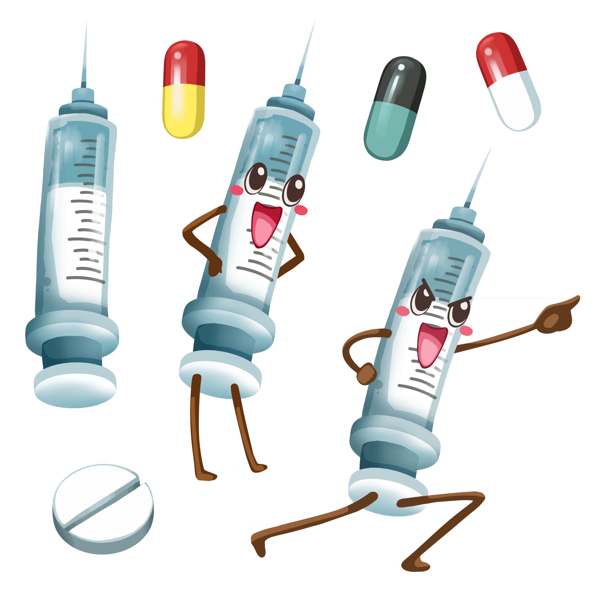 bundle isolated cartoon Fighter characters with medicine 2915953 Vector Art  at Vecteezy