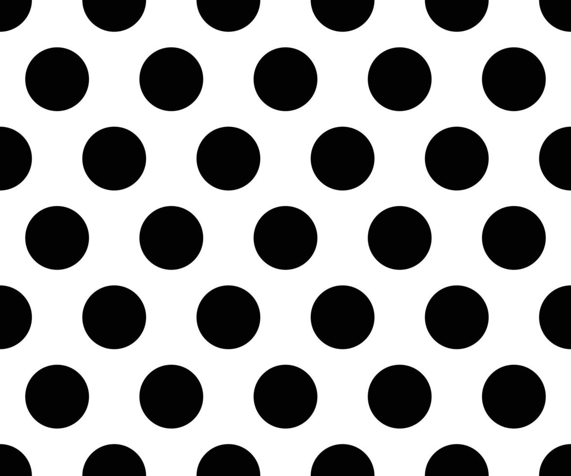 black and white polka dot pattern abstract background vector