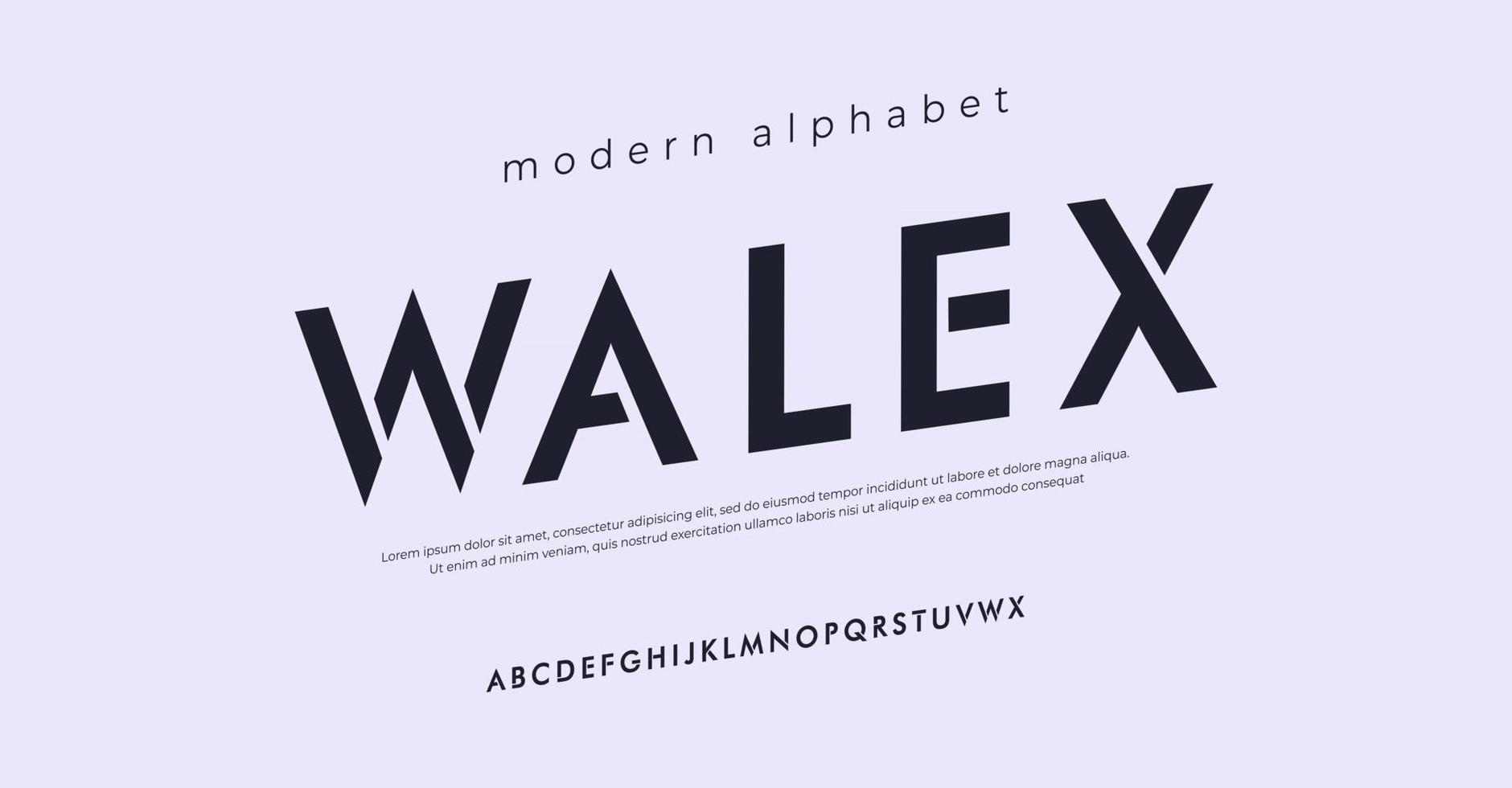 future modern alphabet font. typography urban style fonts for sport, technology, digital, movie logo design vector