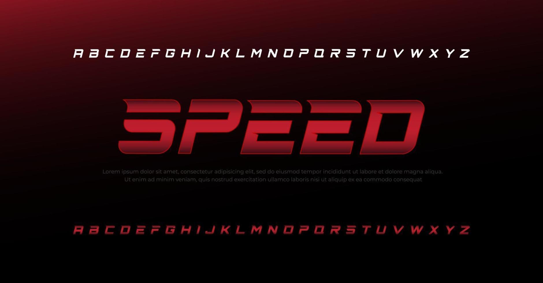 Future modern italic alphabet font. Typography urban style fonts for sport, technology, digital, movie logo design vector