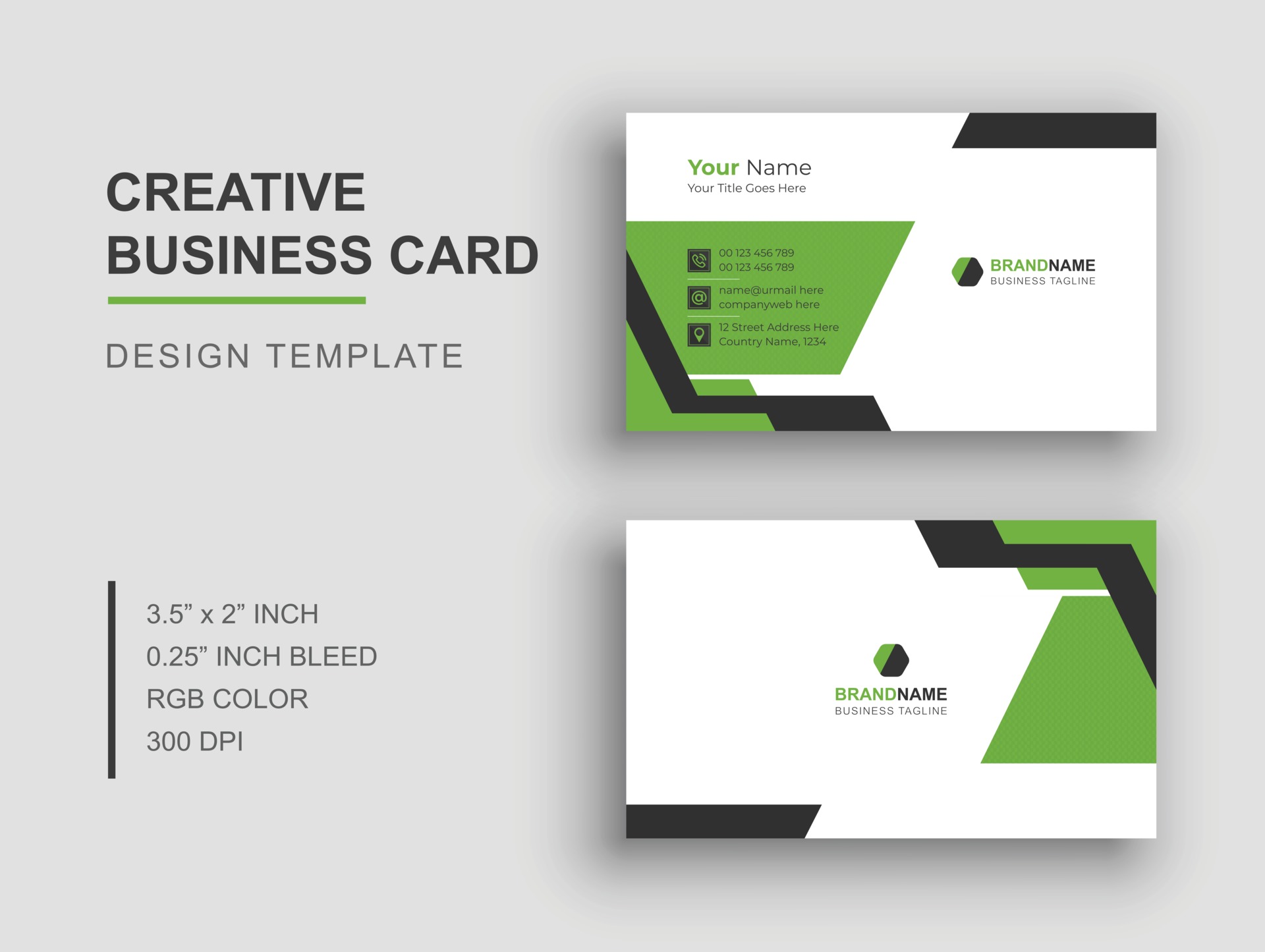 Business Card, Modern Business Card, Creative Business Card Design In Business Card Maker Template