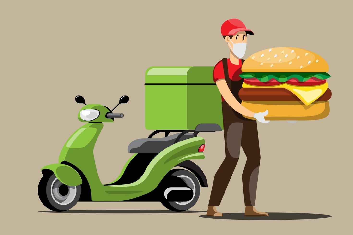 Grandes iconos de colores de vectores de motocicletas aisladas, ilustraciones planas de entrega por motocicletas a través de la ubicación de seguimiento gps. entrega en bicicleta, entrega de hamburguesas y comida, entrega instantánea, entrega en línea.