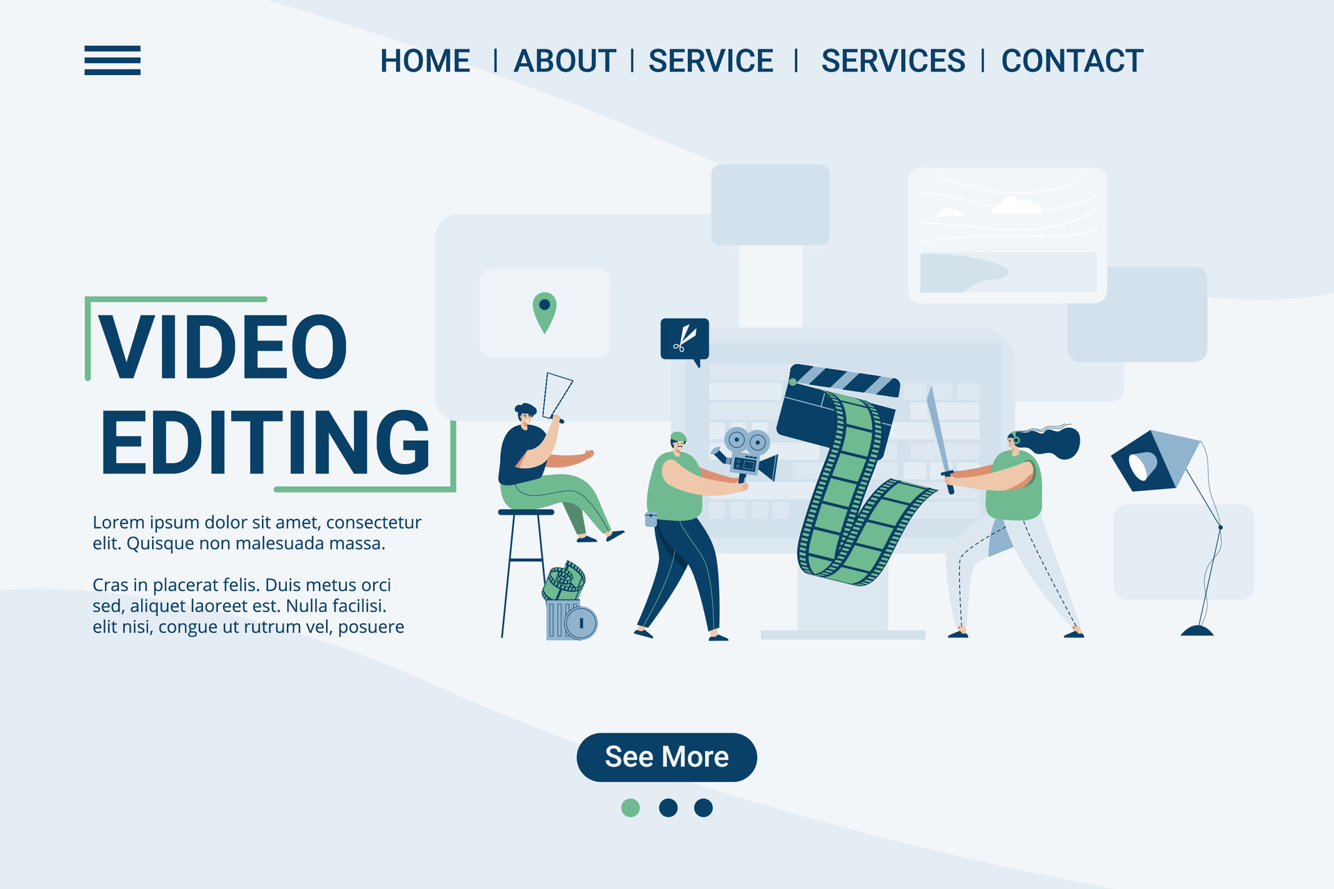Video editing web template, video studio, cartoon style Screen web template for mobile phone, landing page, template, UI, web, mobile app, poster, banner, flat Vector illustration 2917484 Vector Art at Vecteezy Video editing web template, video studio, cartoon style Screen web template for mobile phone, landing page, template, UI, web, mobile app, poster, banner, flat Vector illustration 2917484 Vector Art at Vecteezy