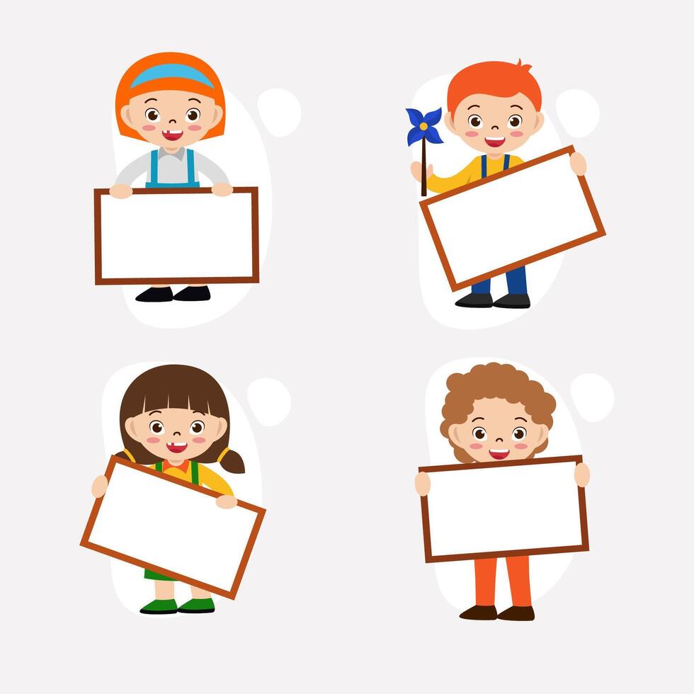 Set of people holding blank board in cartoon character flat vector 2918109 Vector Art at Vecteezy Set of people holding blank board in cartoon character flat vector 2918109 Vector Art at Vecteezy