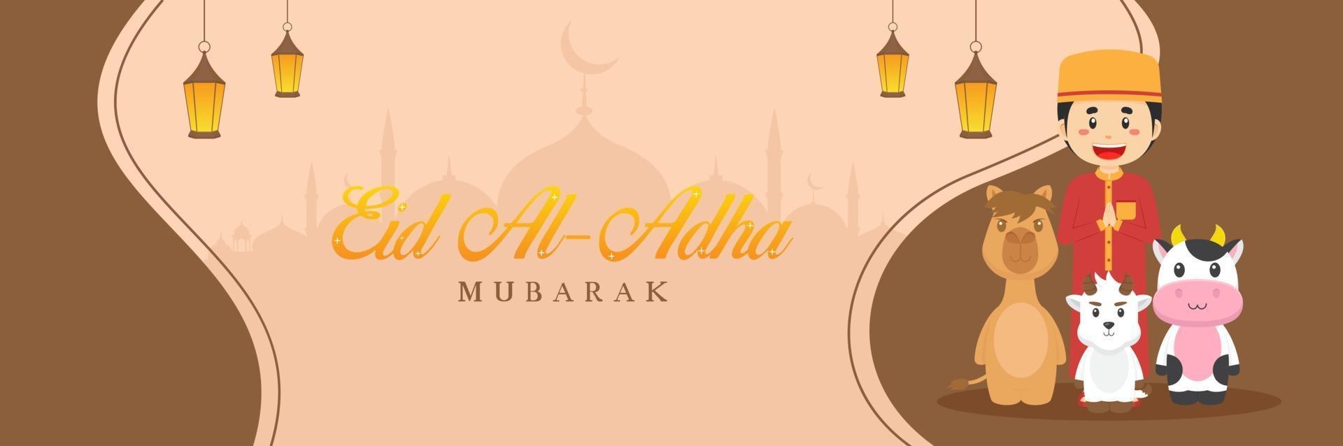 Eid AL-ADHA Mubarak Background vector