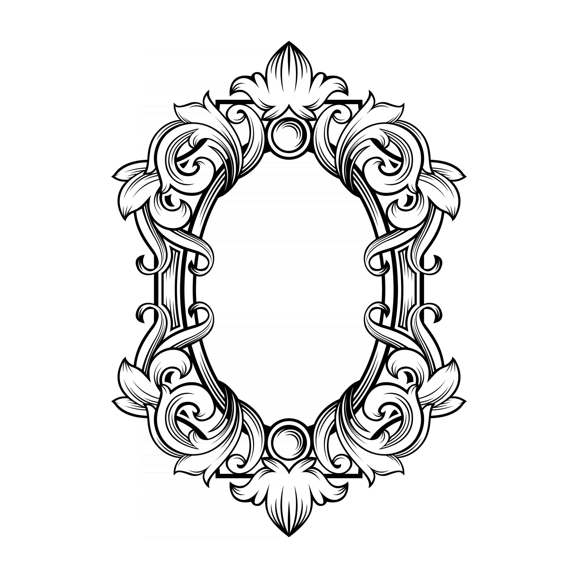 Baroque frame online