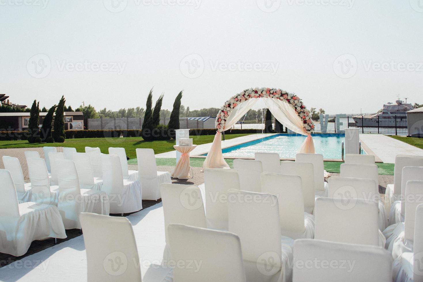 área de ceremonia de boda foto