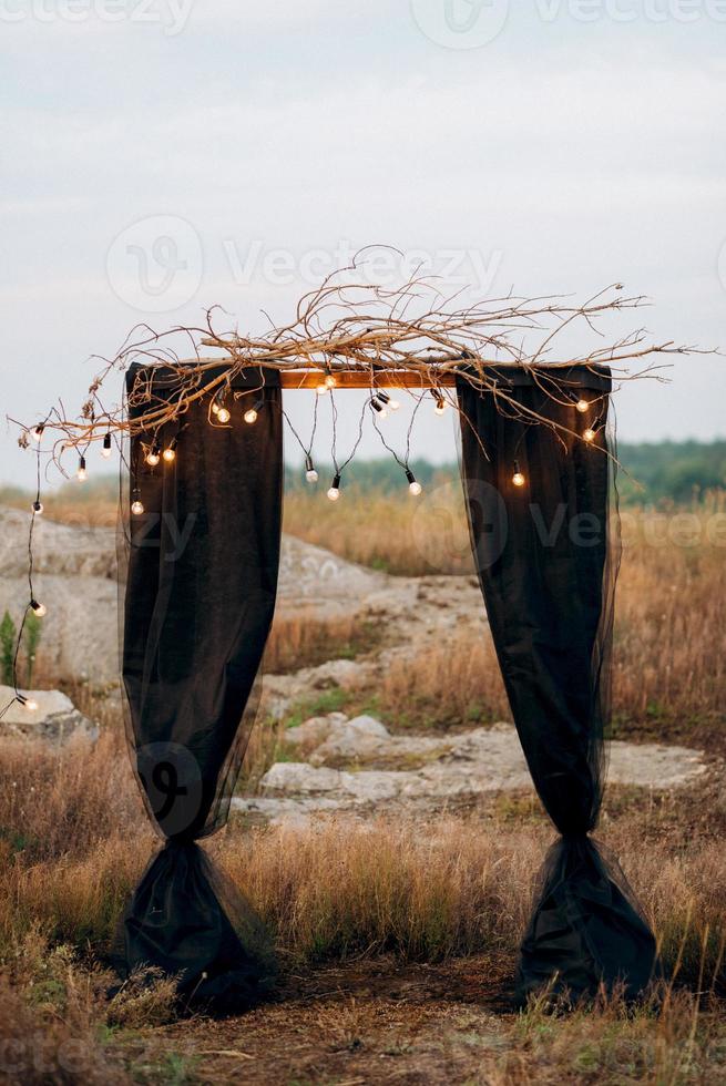 área de ceremonia de boda foto