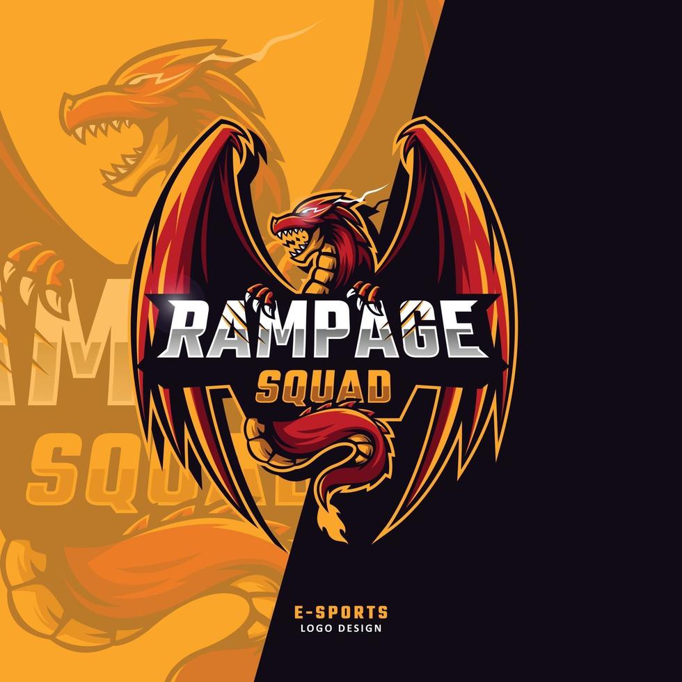 rampage squad esport logo vector