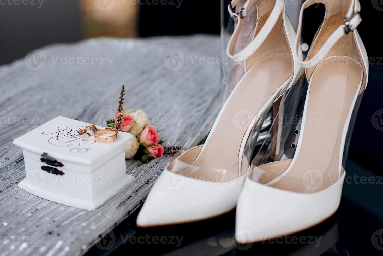 wedding shoes of the bride, beautiful fashion photo