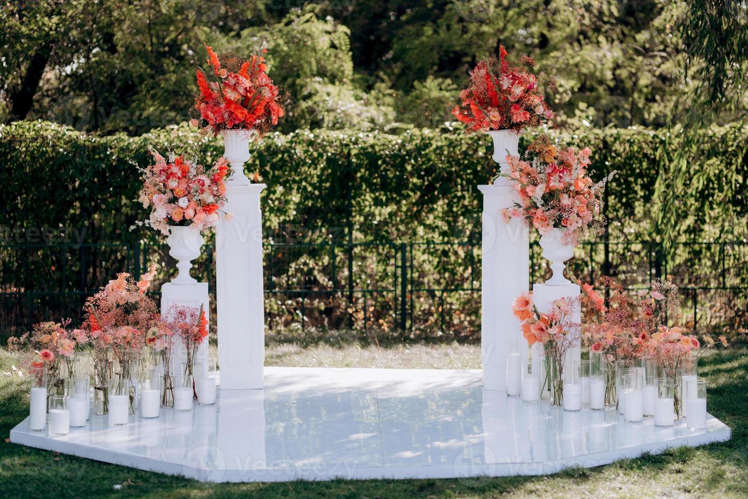 área de ceremonia de boda foto