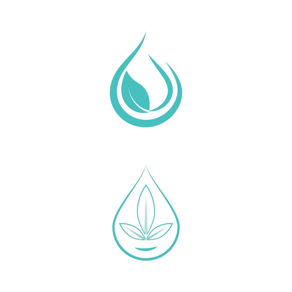 Water drop Logo Template vector illustration design