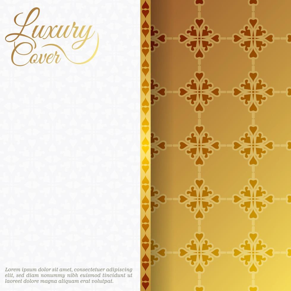 luxury white ornament pattern background vector