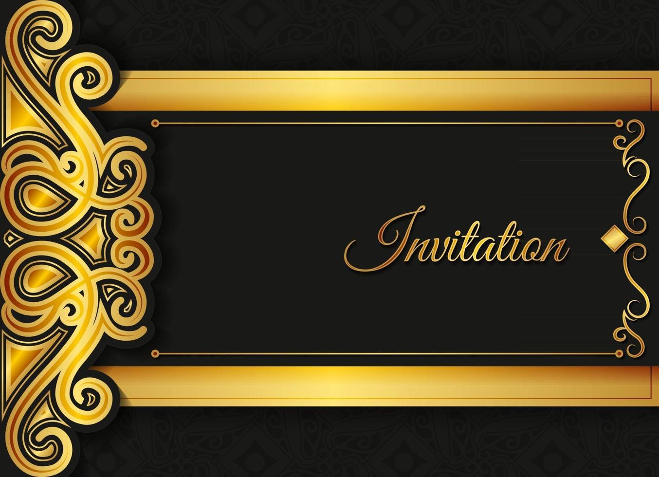 luxury invitation background style ornamental pattern vector