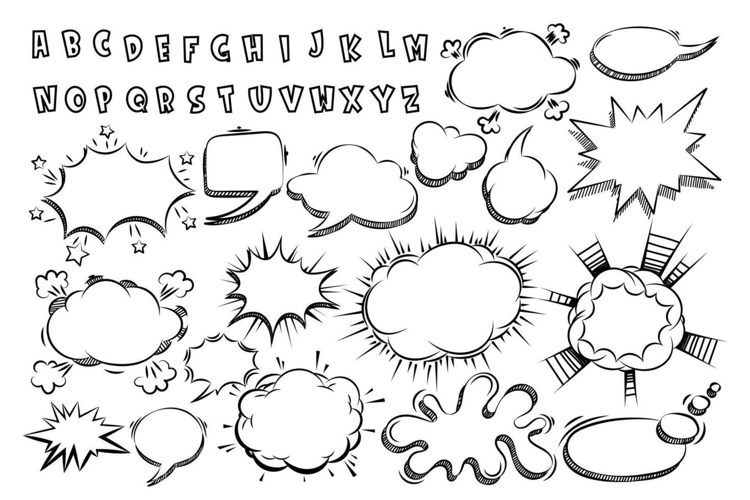 Cartoon comic sign burst bomb explosion, speech bubble, boom sign expression and pop art text frames. vector