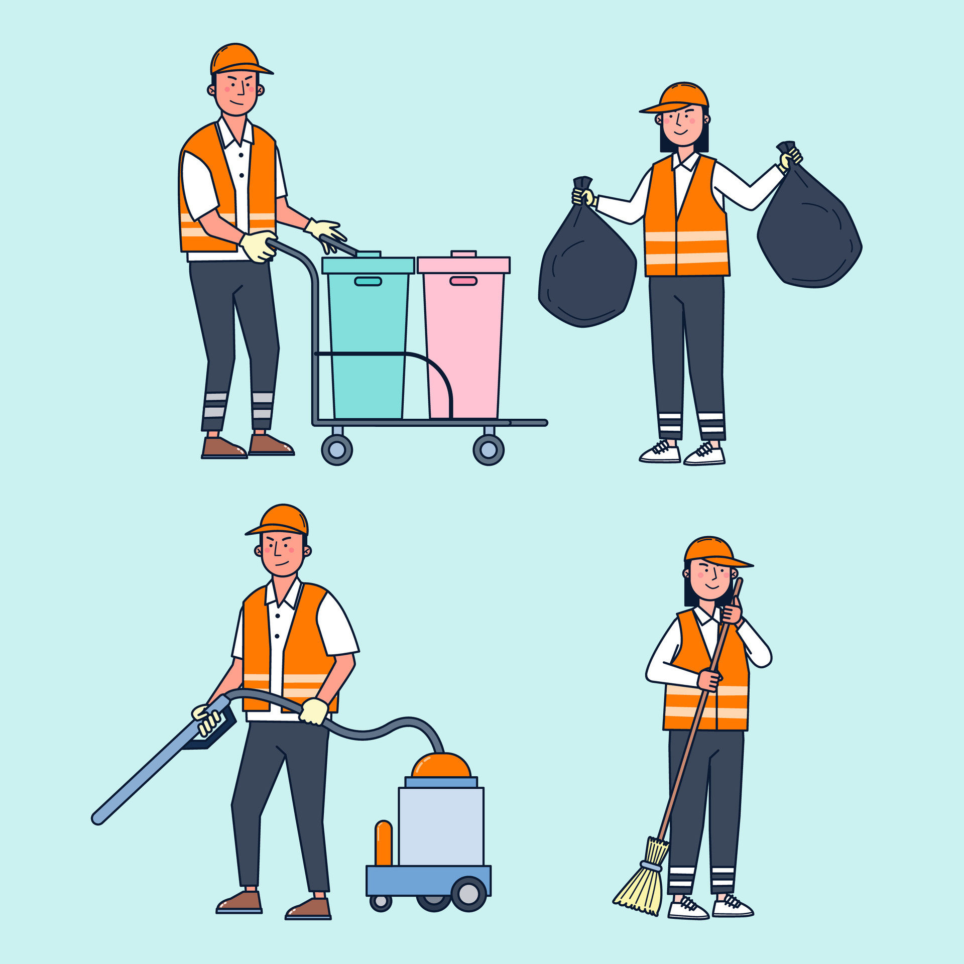 Road cleaning staff Take care of cleaning the streets of the city. 2921805 Vector Art at Vecteezy Road cleaning staff Take care of cleaning the streets of the city. 2921805 Vector Art at Vecteezy