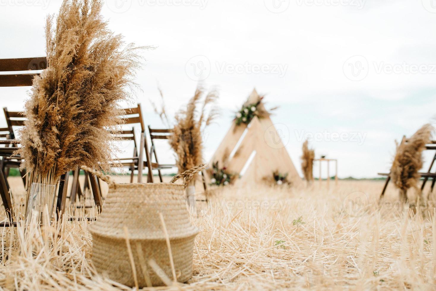 área de ceremonia de boda foto