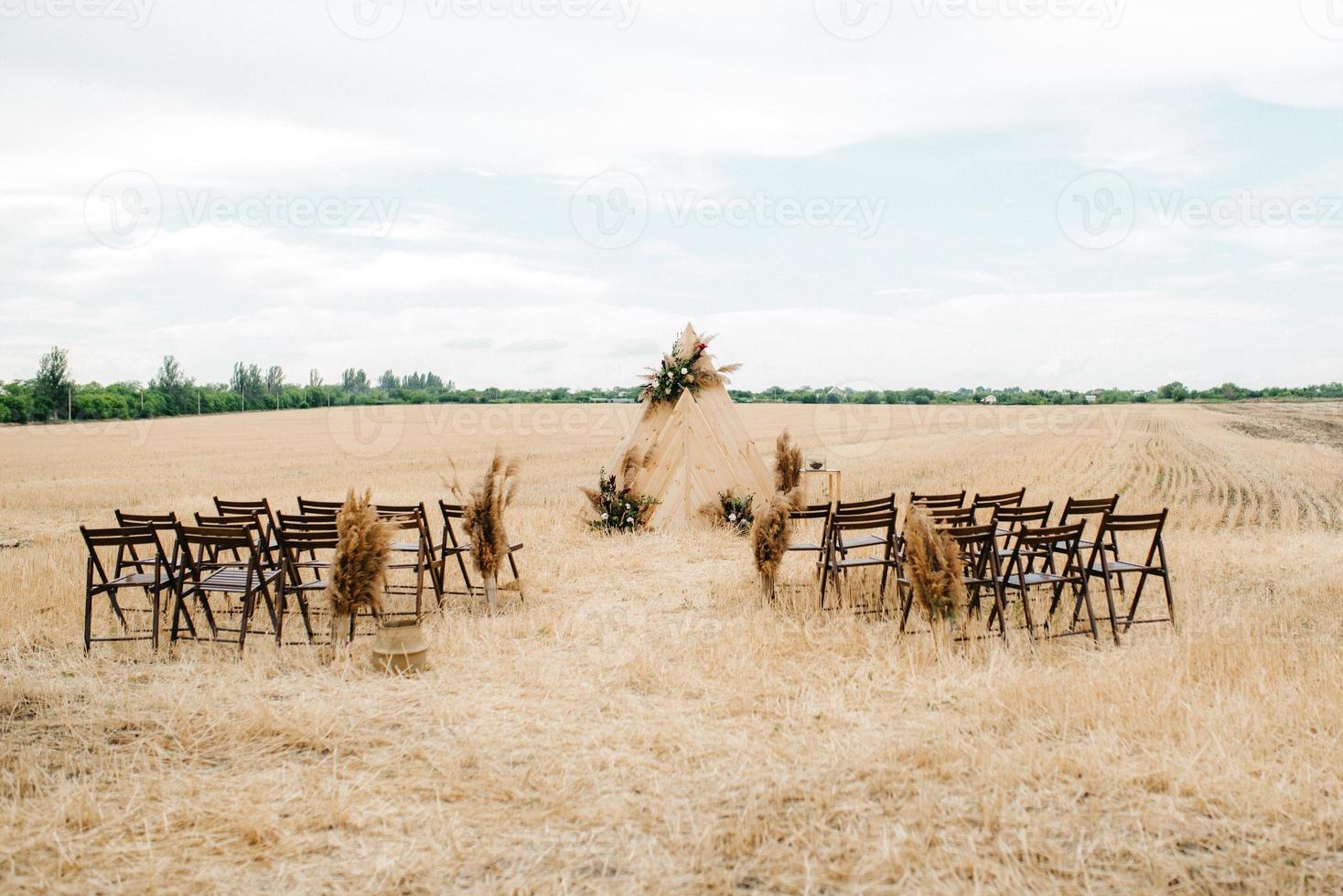 wedding ceremony area photo
