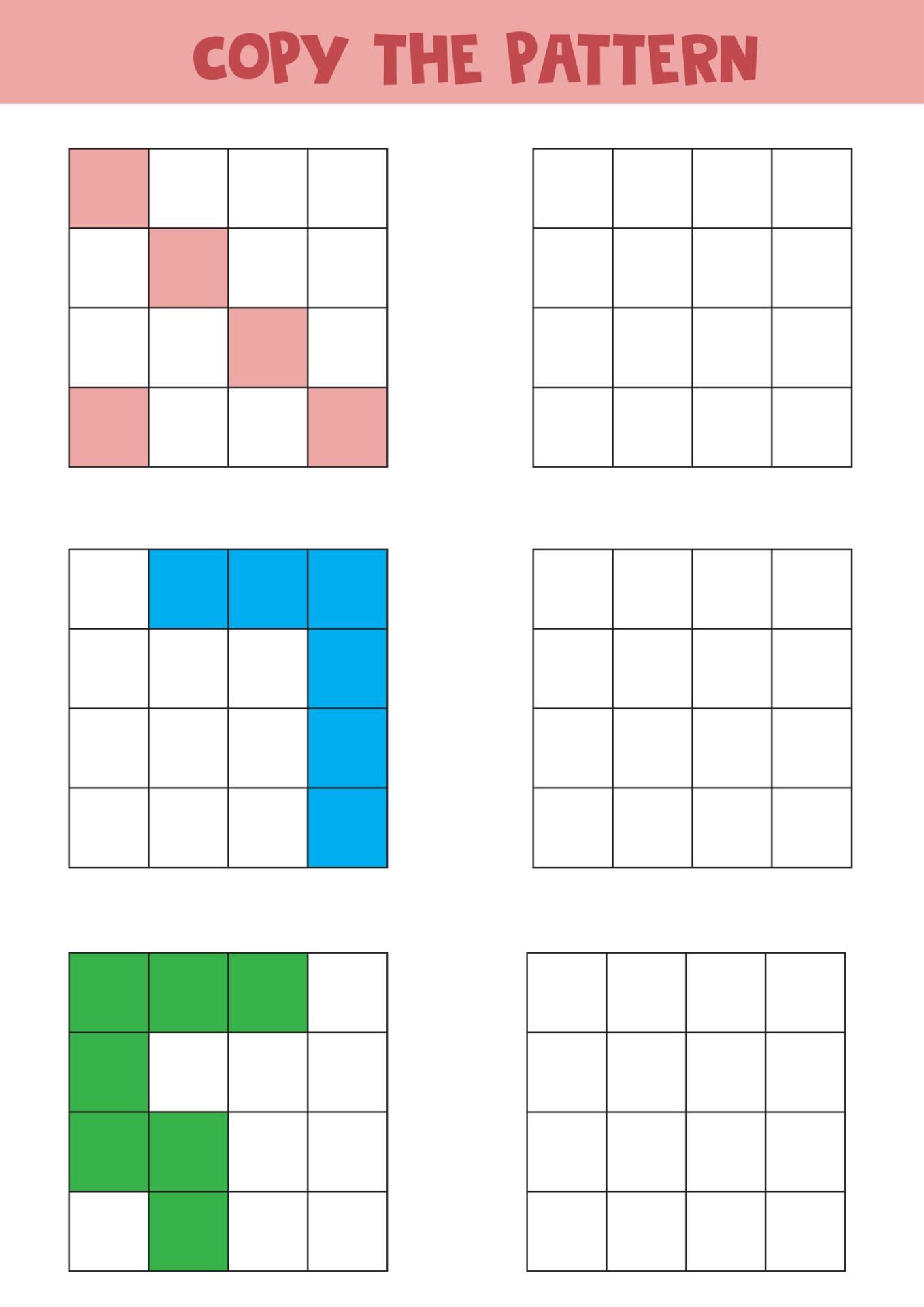 Copy The Pattern Worksheet #2 Academy Simple, 46% OFF