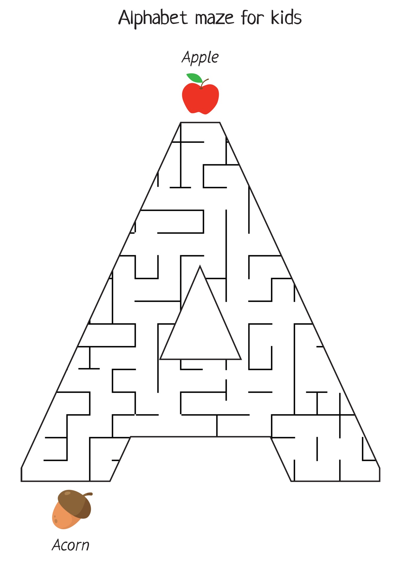 Alphabet maze