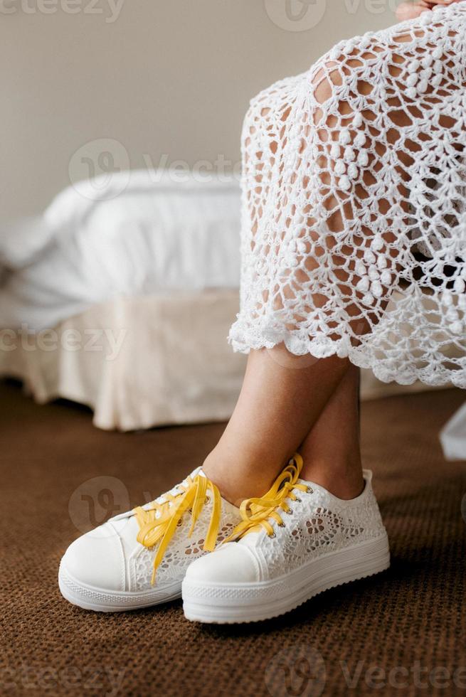 zapatos de novia de la novia, hermosa moda foto