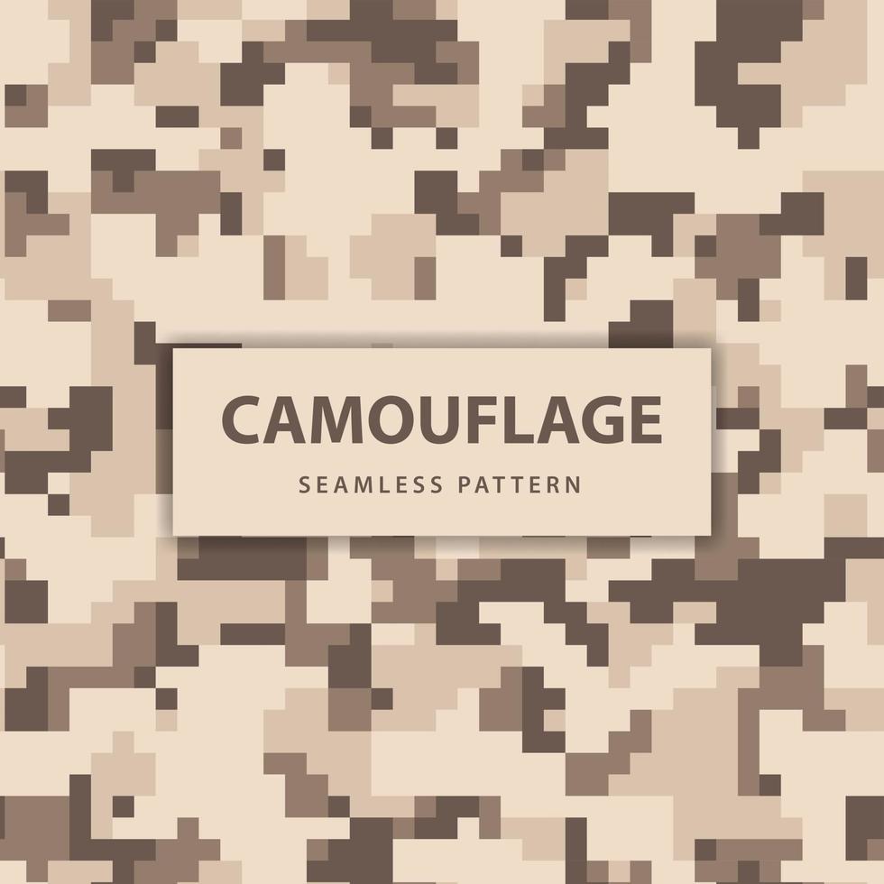 Military and army pixel camouflage seamless pattern vector