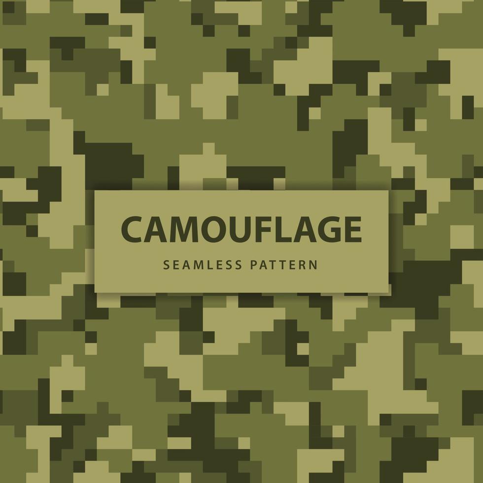 Military and army pixel camouflage seamless pattern vector