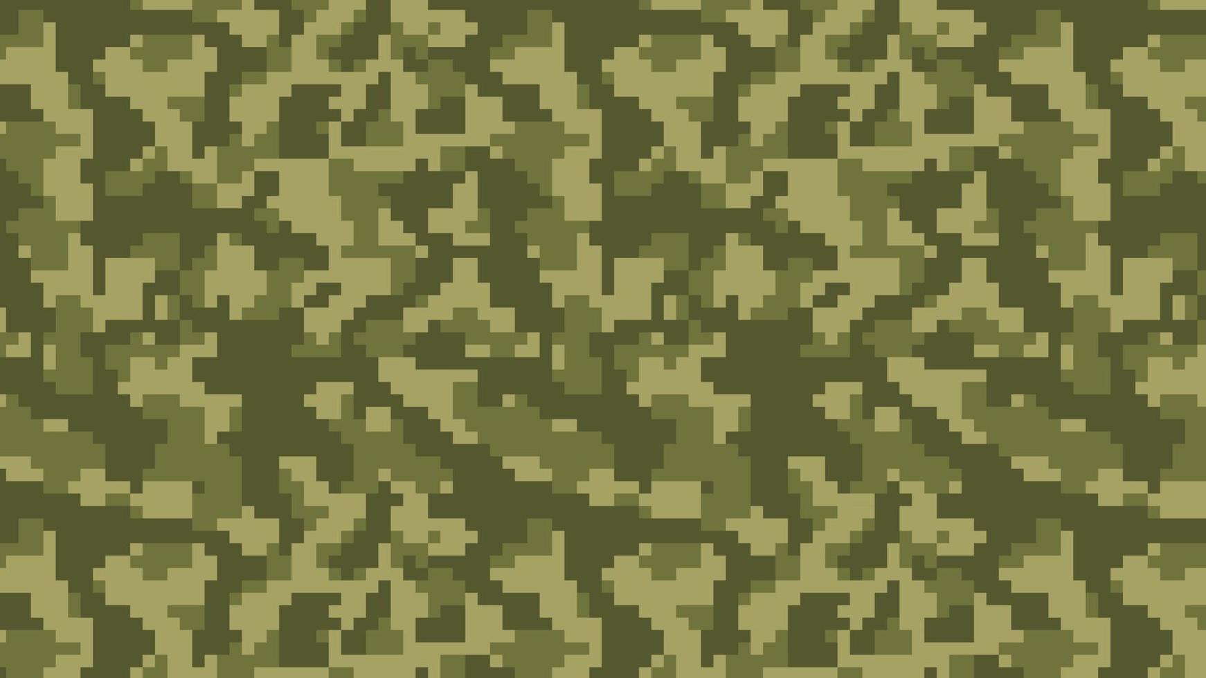 Fondo de patrón de camuflaje de píxeles militares y militares vector