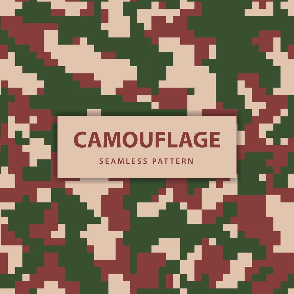 Military and army pixel camouflage seamless pattern vector