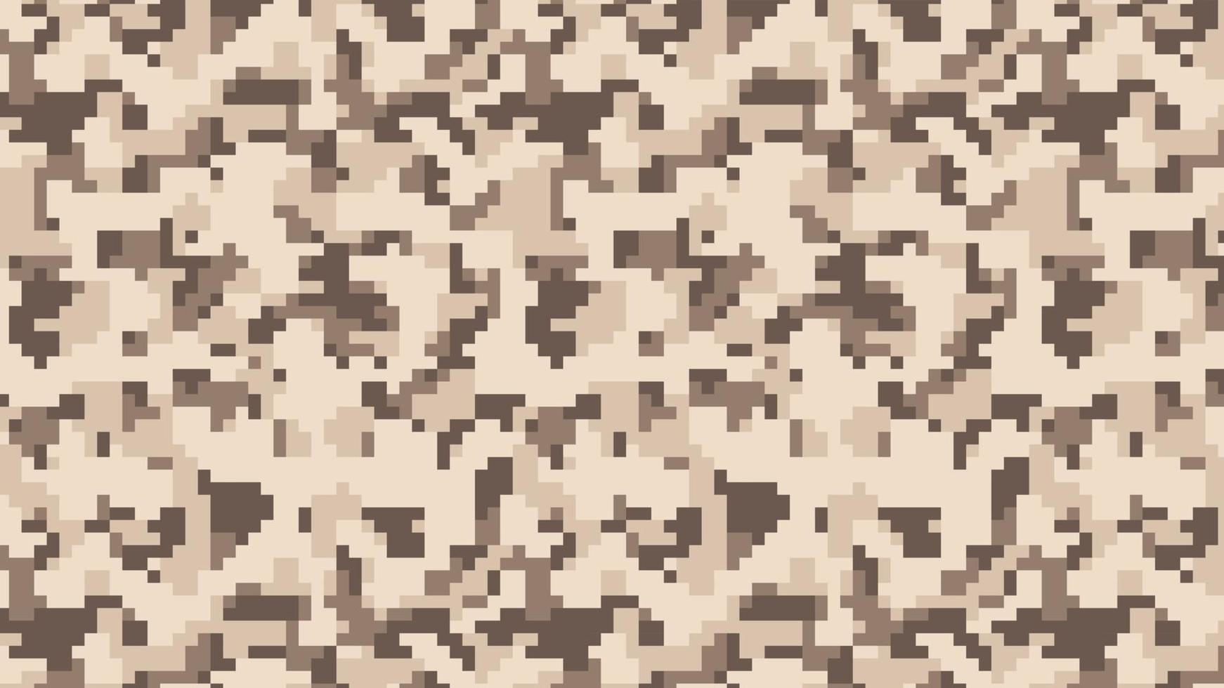 Fondo de patrón de camuflaje de píxeles militares y militares vector