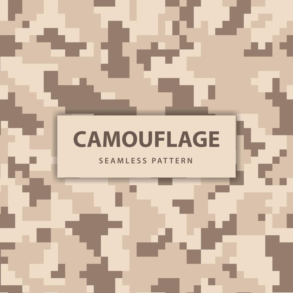 Military and army pixel camouflage seamless pattern vector