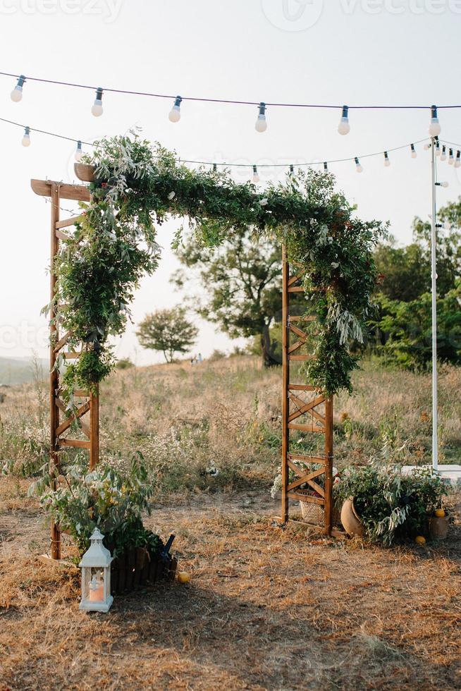 wedding ceremony area photo