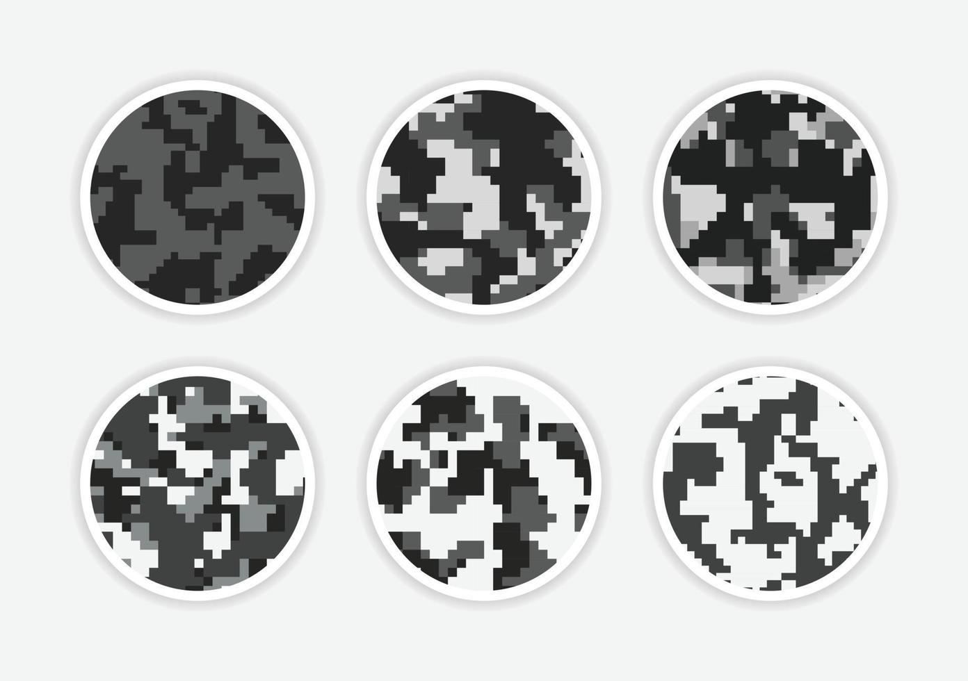 icono de pixel de camuflaje vector