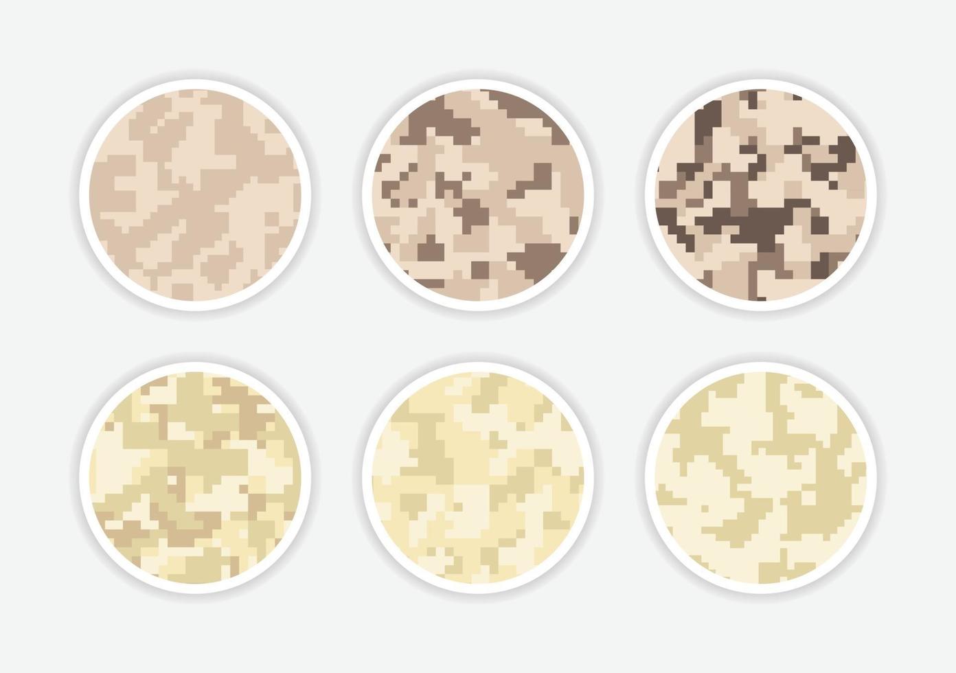 Camouflage pixel icon vector