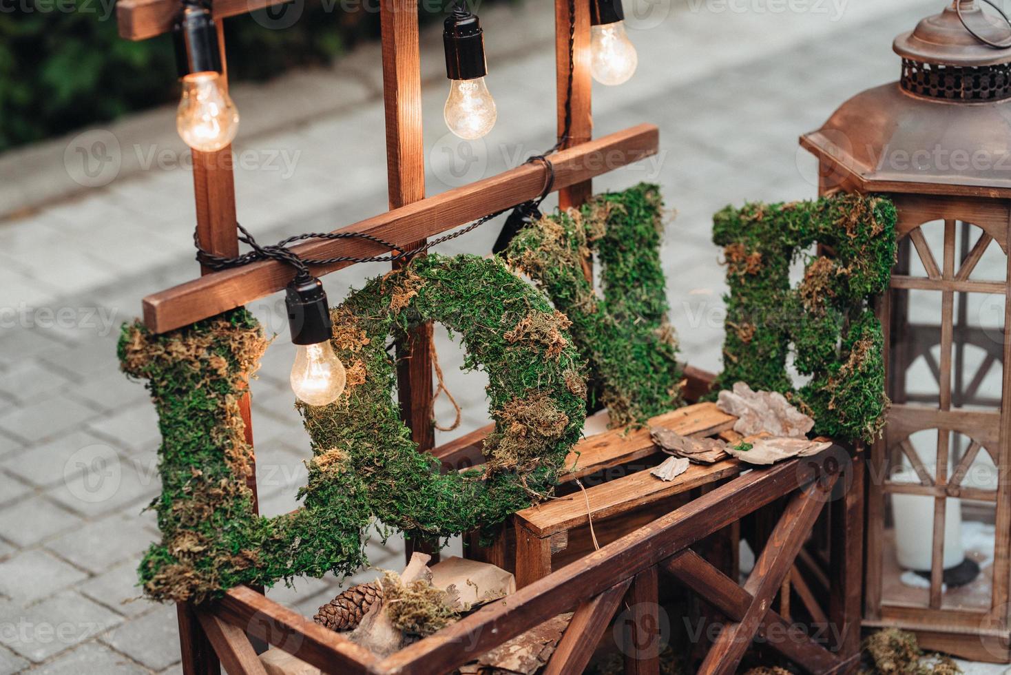 decoración de flores de boda foto