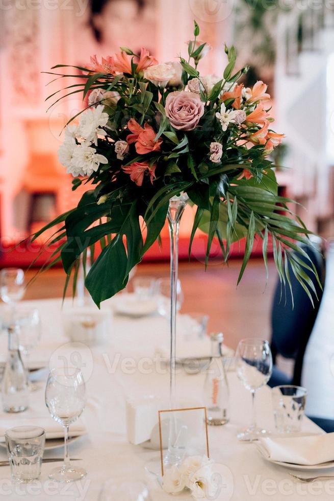 decoración de flores de boda foto