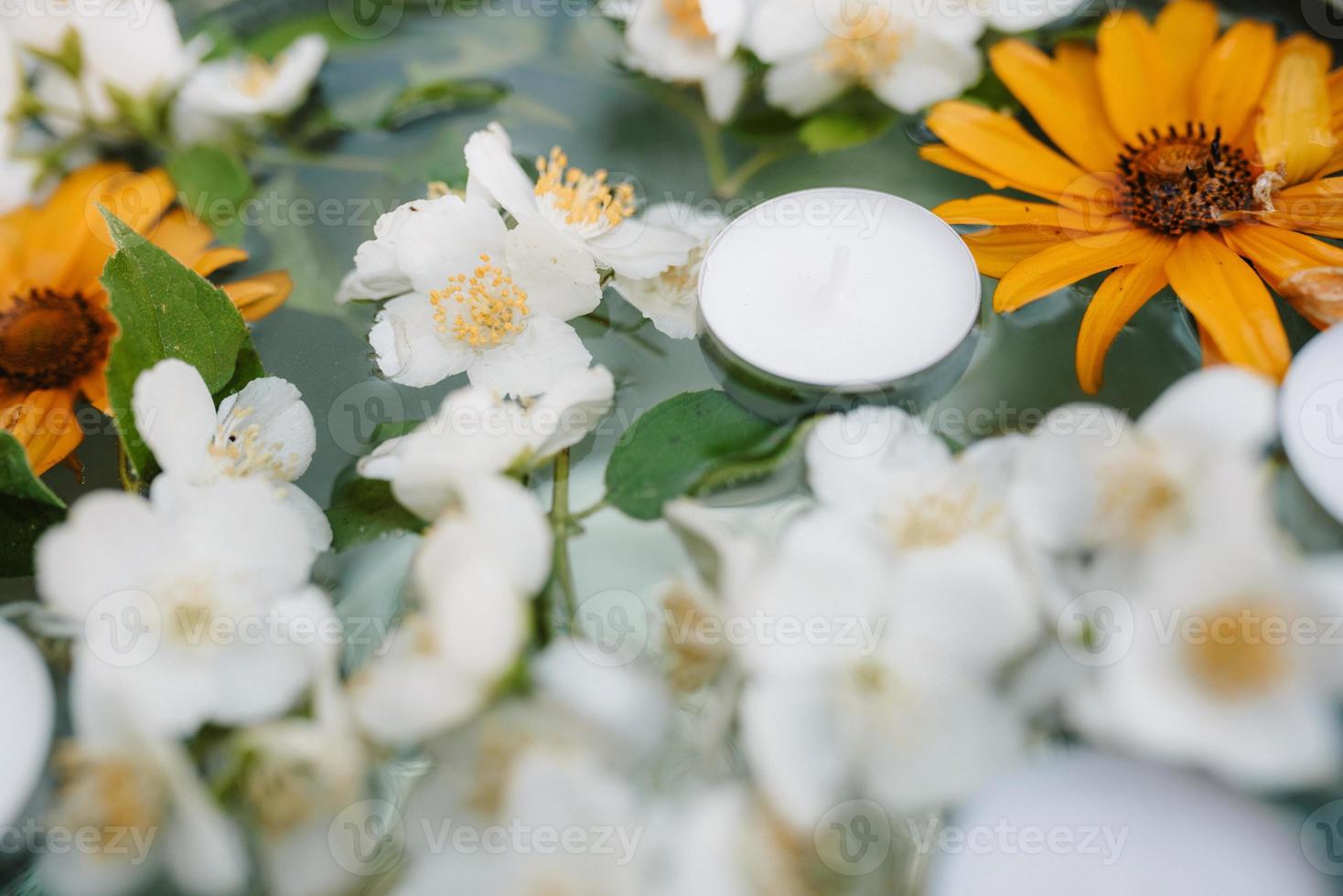 decoración de flores de boda foto