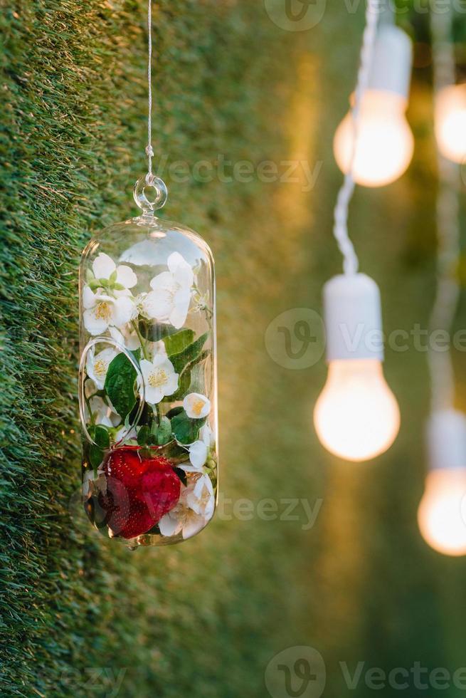 decoración de flores de boda foto