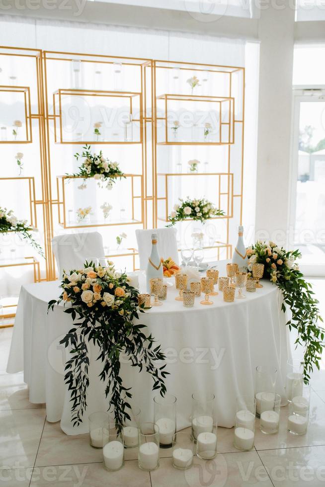 decoración de flores de boda foto