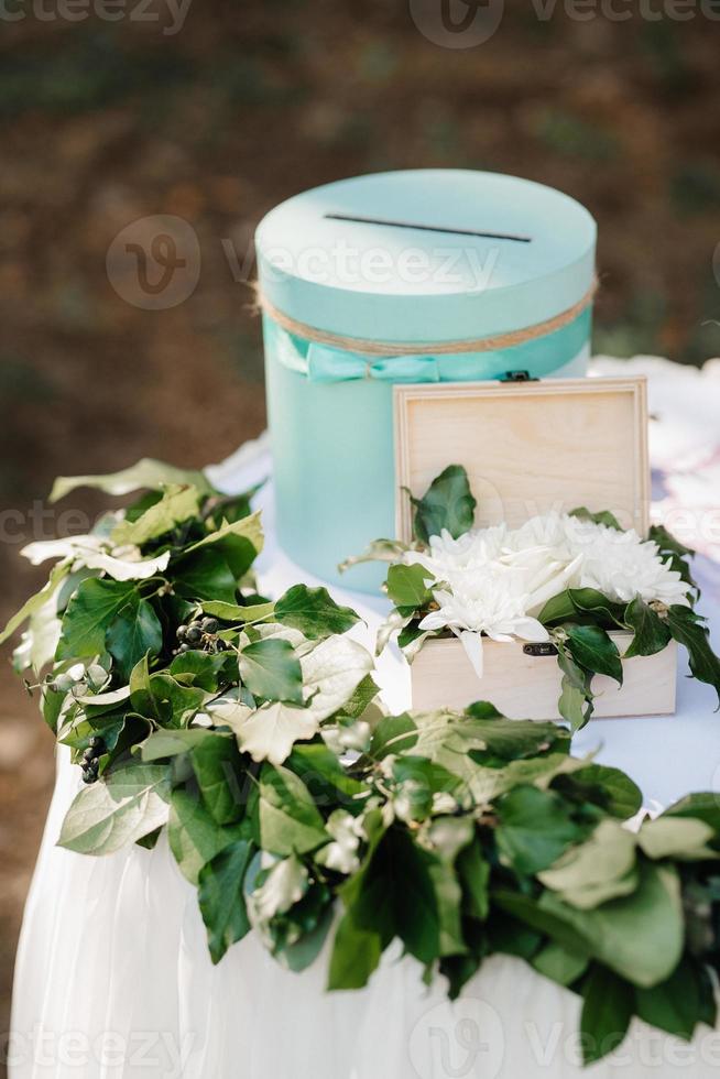 decoración de flores de boda foto