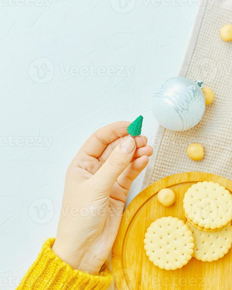 Christmas composition and decorations. photo