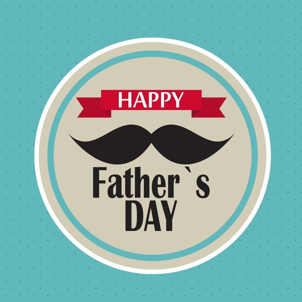 Ilustración de vector de tarjeta de cartel de feliz día del padre