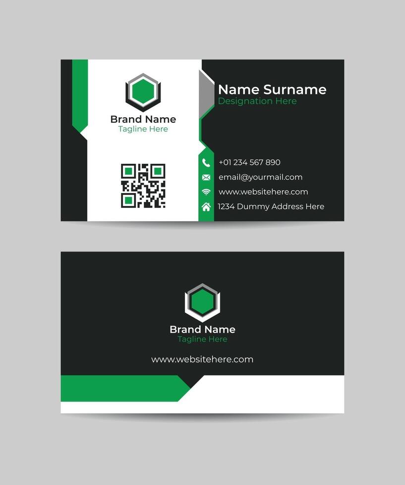 business card modern design vector